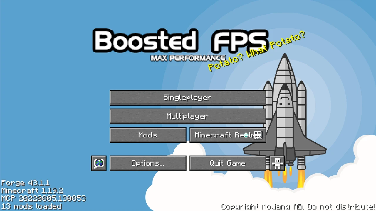 Capture d’écran du modpack Boosted FPS (Performance Optimized) (FG) (2/3)