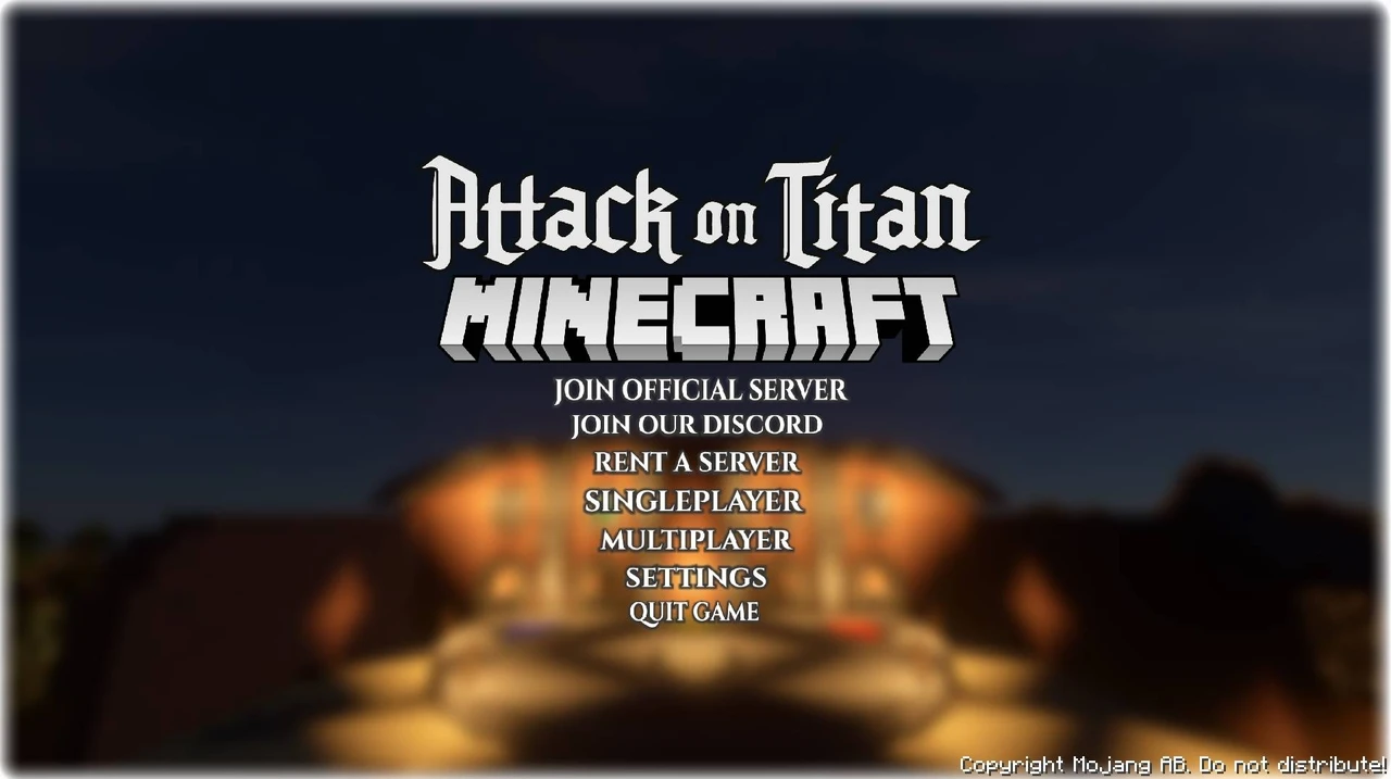 Capture d’écran du modpack Attack on Titan: Minecraft (1/1)