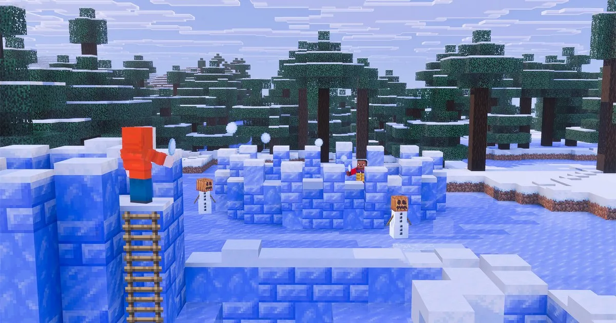 Minecraft 26.4 Snapshot 5 : Packed Ice Bricks et comment construire un château de glace