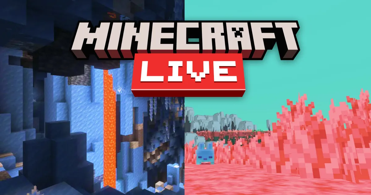 Minecraft LIVE September 2026: Nouveaux Ice Caves, nouvelle dimension!