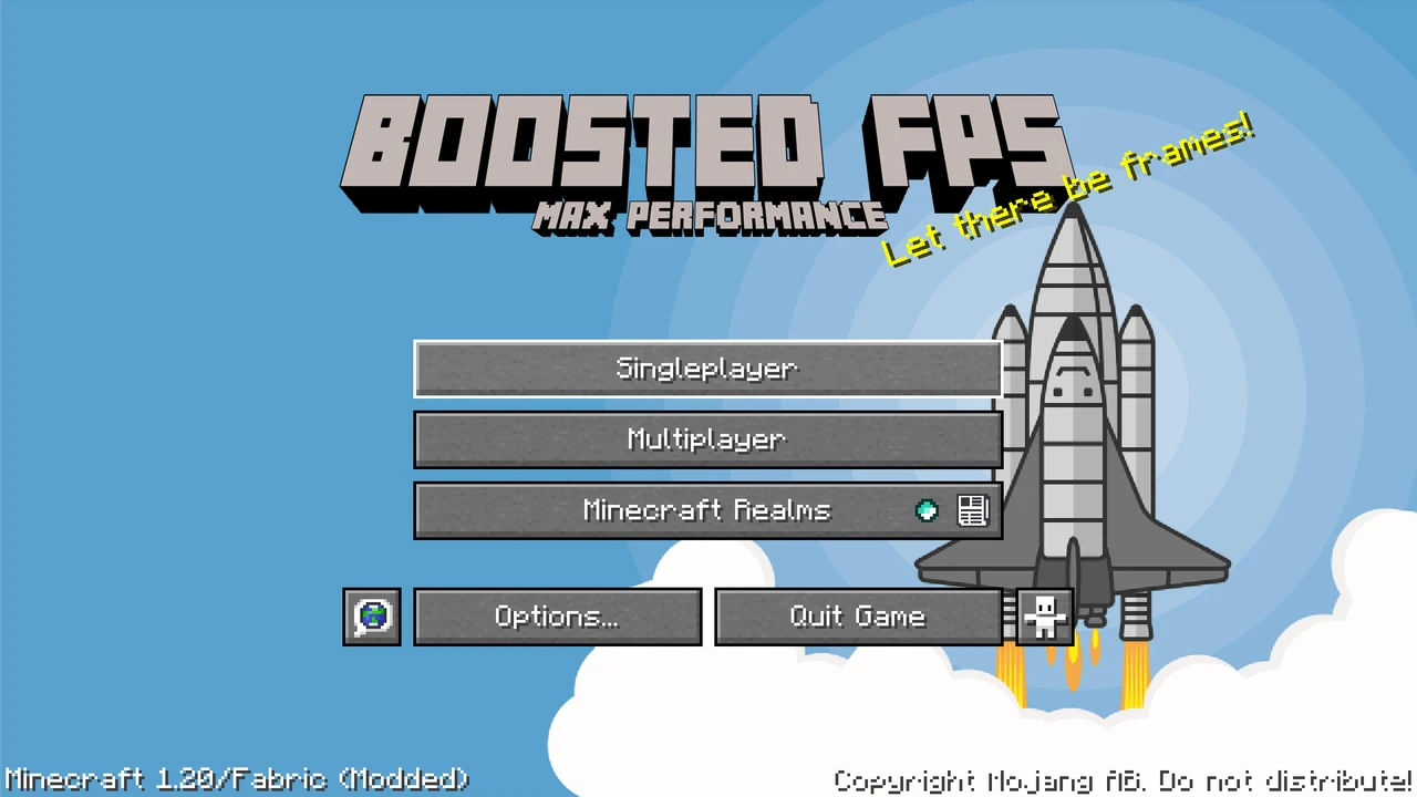 Capture d’écran du modpack Boosted FPS (Performance Optimized) (FB) (1/3)