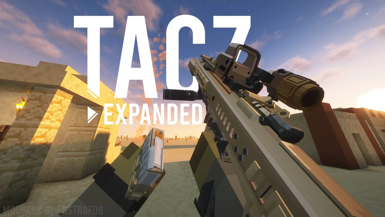 Capture d’écran du modpack TACZ Expanded V14 (1/3)