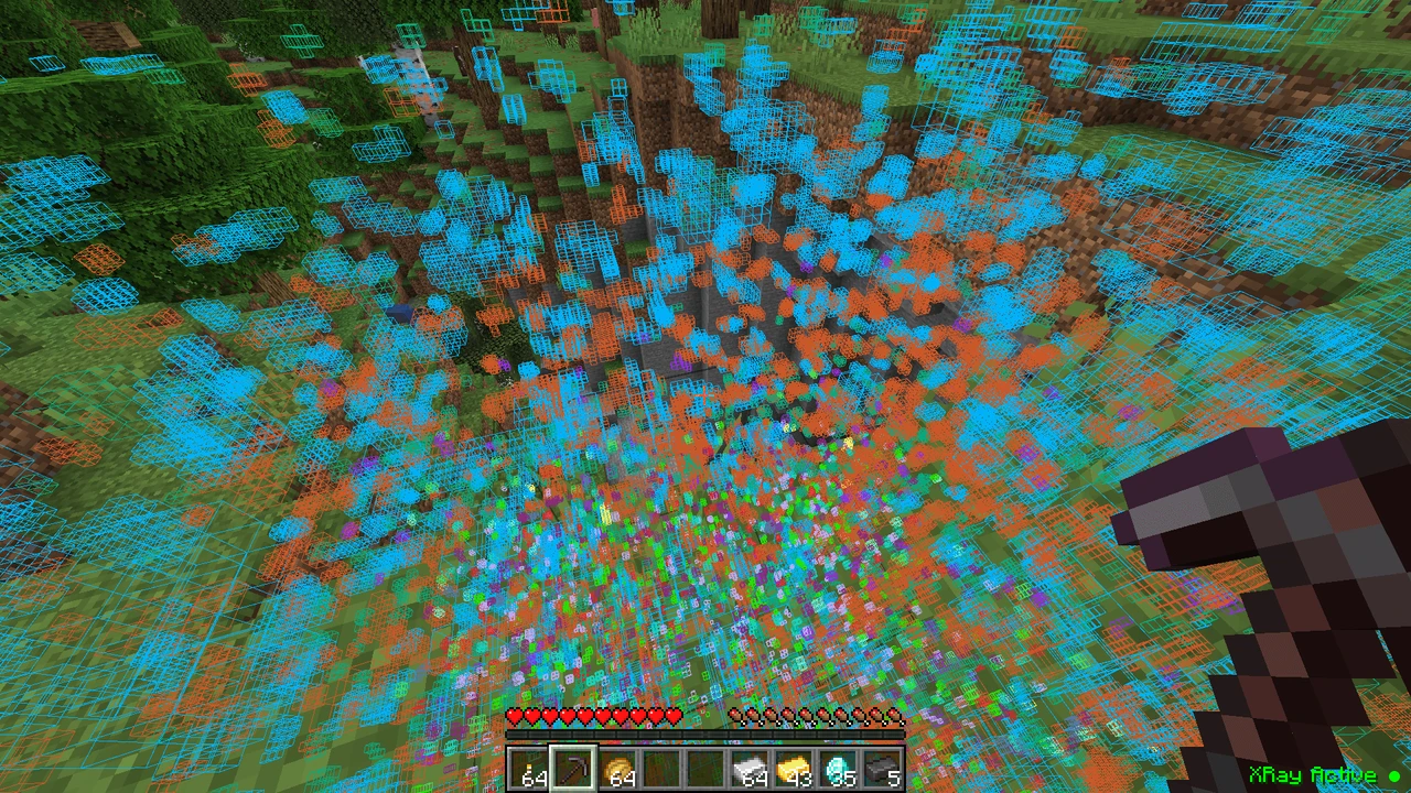 Capture d’écran du modpack Amazing Xray (1/2)