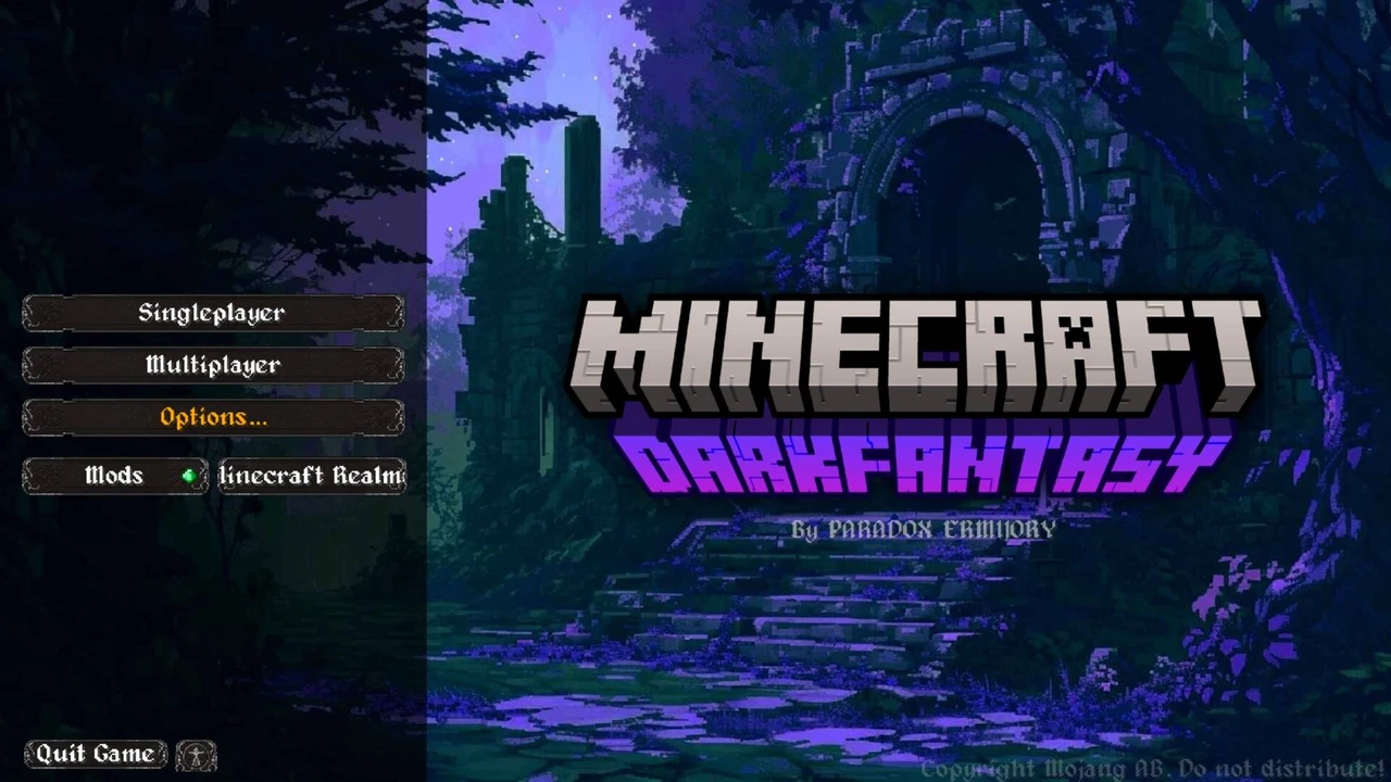 Capture d’écran du modpack DARK FANTASYCRAFT (1/3)