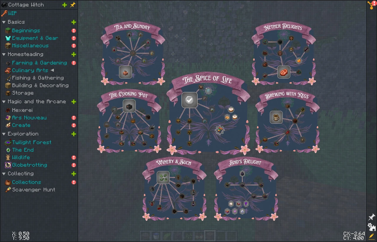 Capture d’écran du modpack Cottage Witch: Recast (2/3)