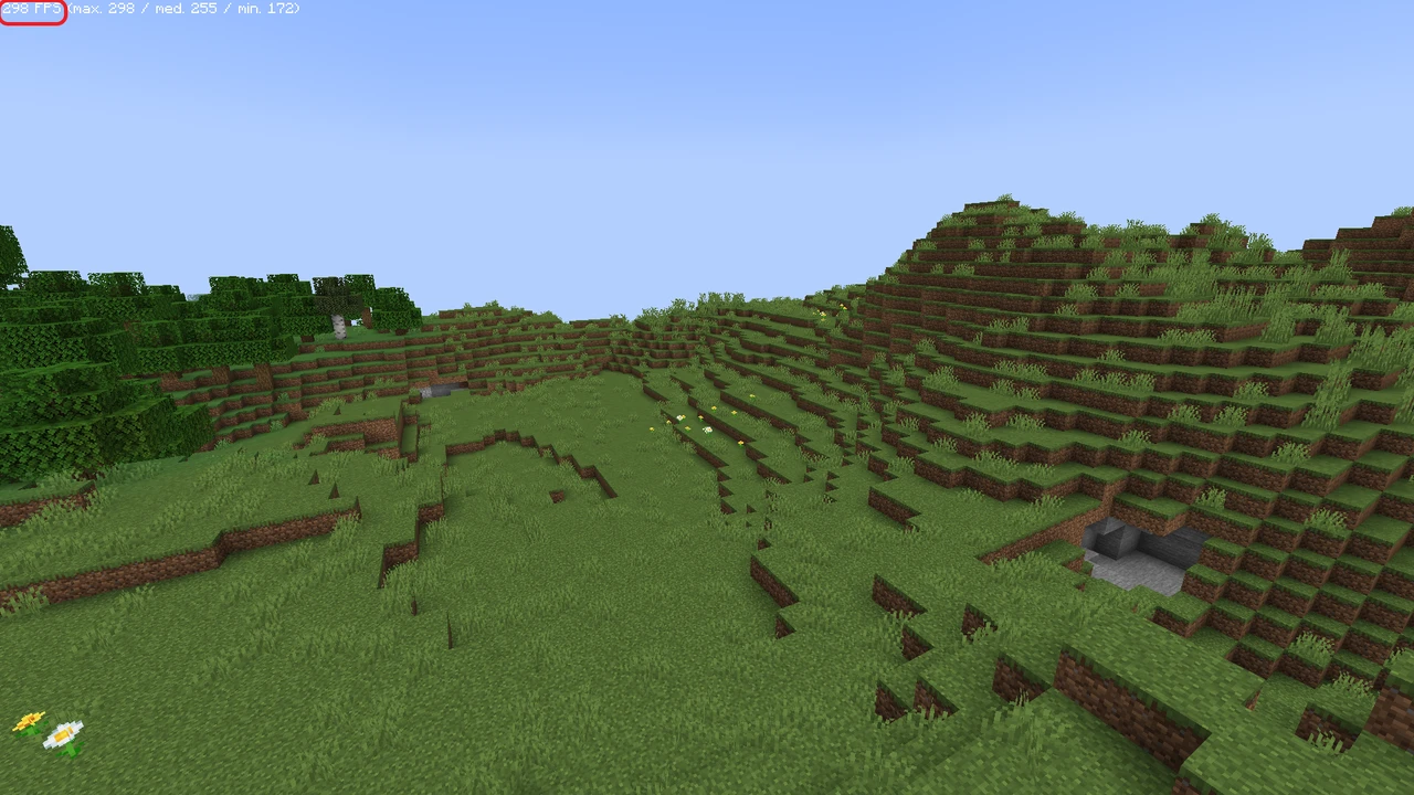 Capture d’écran du modpack FPS boost all version (1/2)