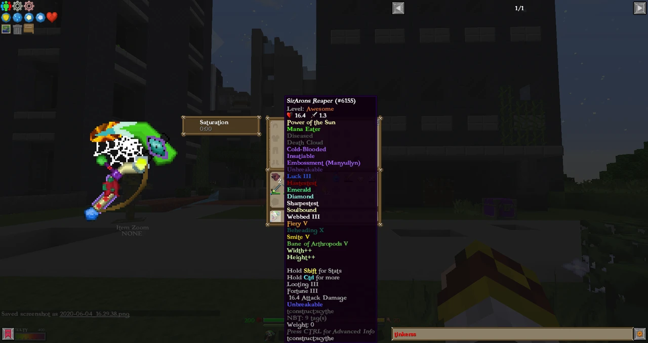 Capture d’écran du modpack Dimension Zero (1/3)