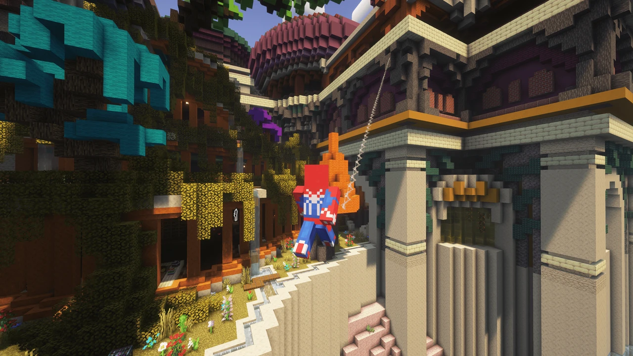 Capture d’écran du modpack SuperHeroes Marvel RPG - IronMan, Spiderman... | Superheroes Marvel Quests (1/3)