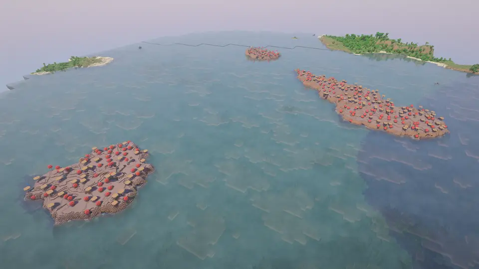 Capture d’écran de la seed Trois Mushroom Islands pour trois joueurs