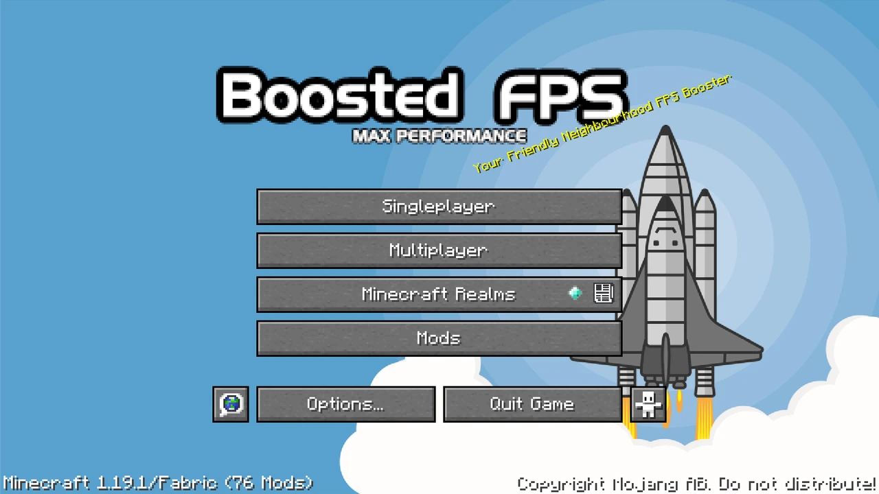 Capture d’écran du modpack Boosted FPS (Performance Optimized) (FB) (2/3)
