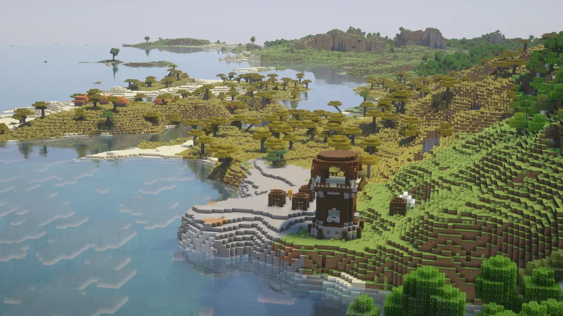 Village, Pillager Outpost, Mineshaft et Trial Chambers juste au spawn