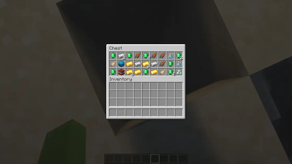 Spawn près de quatre buried treasure avec armure en fer et outils en diamant