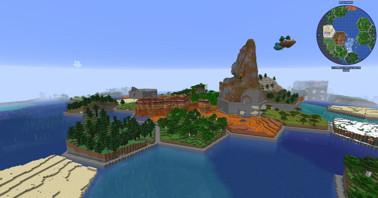Capture d’écran du modpack Techopolis (1/3)