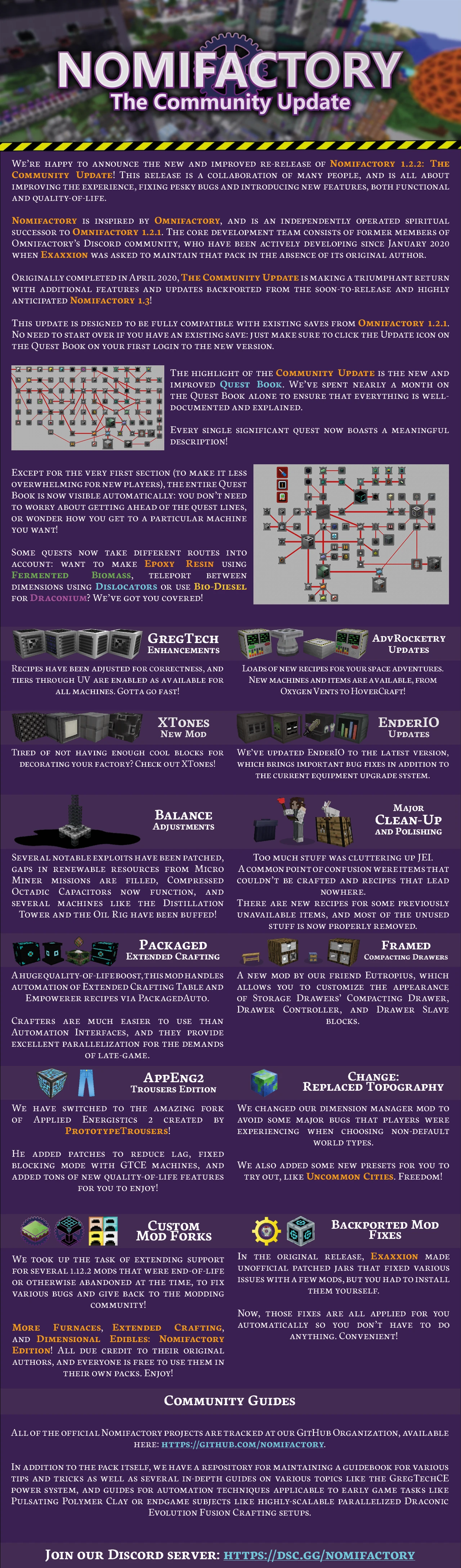 Capture d’écran du modpack Nomifactory (1/1)